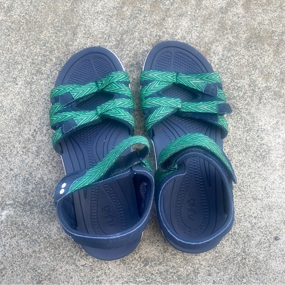 Ryka womens 6M Sandals ankle & toe adjusts hook & loop arch support sling back - Picture 1 of 8